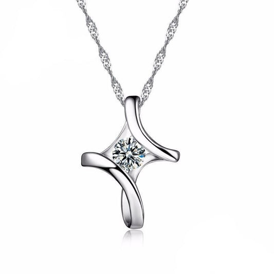 Сребърно бижу  колие в подаръчна кутия