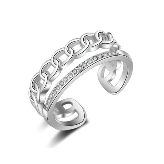 Сребърно бижу  колие в подаръчна кутия