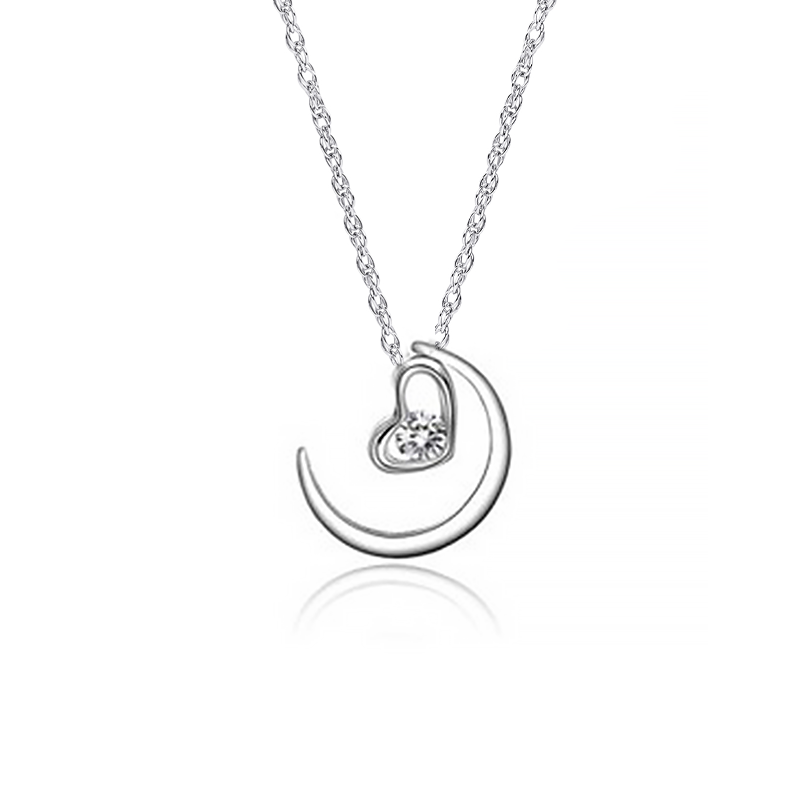 Сребърно бижу  колие в подаръчна кутия