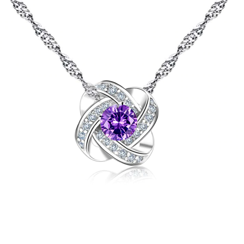 Сребърно бижу  колие в подаръчна кутия